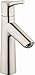 hansgrohe Talis S Modern Premium Easy Clean 1-Handle 1 9-inch Tall Bathroom Sink Faucet in Brushed Nickel, 72020821