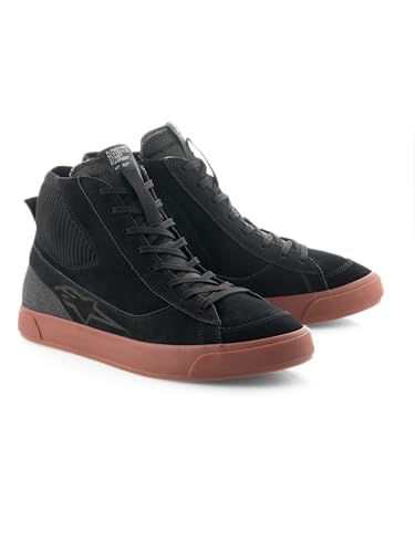 Alpinestars Stated Shoes, CE Certified, Lightweight, Sleek Design & Comfortable Fit, 10.5, Black/Gum