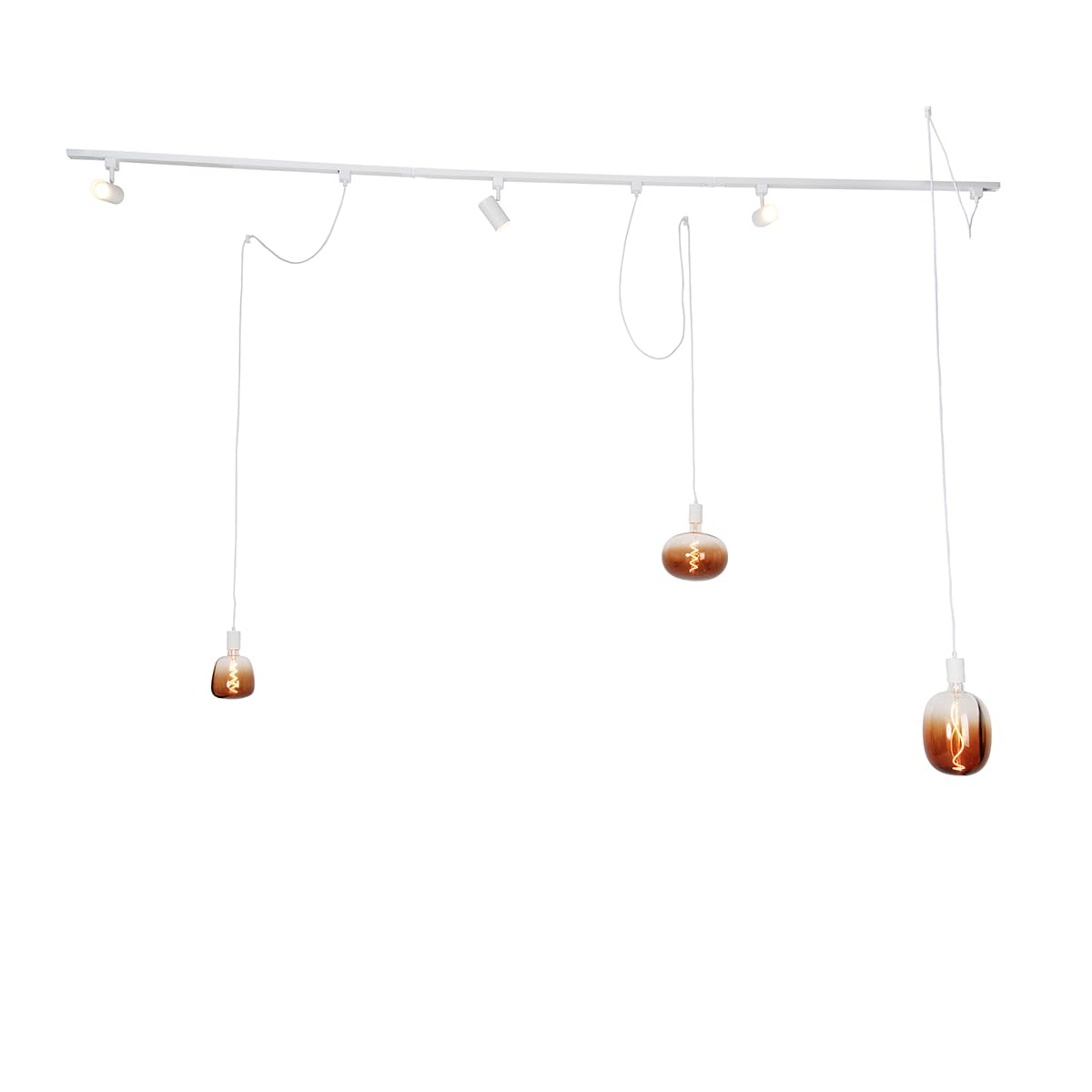 QAZQA cavalux jeana - Spot de plafond Moderne - 3 lumière - L 285.5 cm - Blanc - Moderne - Éclairage intérieur - Salon I Chambre I Cuisine I Salle à manger