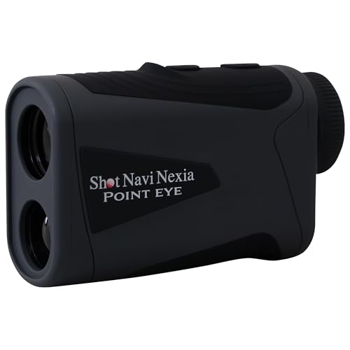 Shot Navi(�V���b�g�i�r) POINT EYE �S���t ���[�U�[�����v 2�FOLED×3D�v�� ���፷ �ڈ����� �s���V�[�N �X�L���� ���Z���[�h �Œ�1,300yd 6�{���L���� USB Type-C�[�d�� IPX4�h�� 116g (�u���b�N)