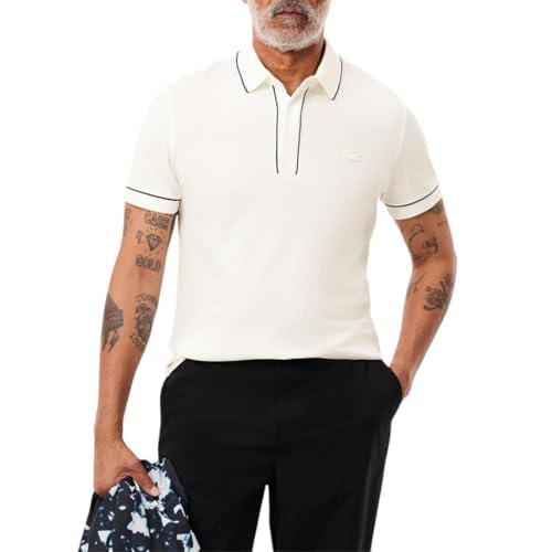 Lacoste Men's Paris Short Regular Fit Contrast Collar & Sleeves Polo