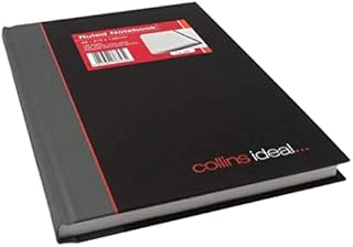 Collins Ideal A5 Feint Ruled Manuscript Book - 192 Pages, Grey
