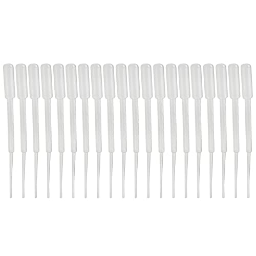 Image of Othmro 300Pcs 3ml Disposable Plastic Transfer Pipettes,Calibrated Dropper Clear Pipettes Liquid Dropper Suitable for Ear Eye Essential Oils Makeup, Science Laboratory, DIY Art 185mm Length