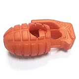 (Aideaz) 手榴弾 型 コード ストッパー シューレース ロック 紐止め ファッション アウトドア サバゲー グレネード 1ダース (サンド オレンジ)