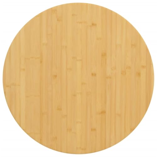vidaXL Tablero de Mesa de bambú Ø80x1,5 cm