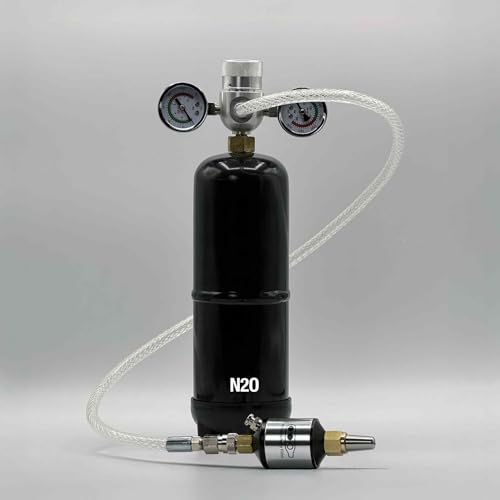 Whippiphany Deluxe 2.0 N2O / N20 Regulator System with Dual Gauges & 1-Micron Filter | Nitrous Oxide Regulator + Filter