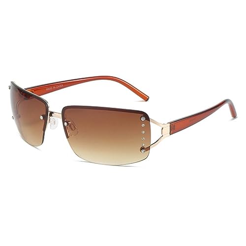 Lunettes de soleil sans monture rose MUTYNE pour femmes avec protection UV400
