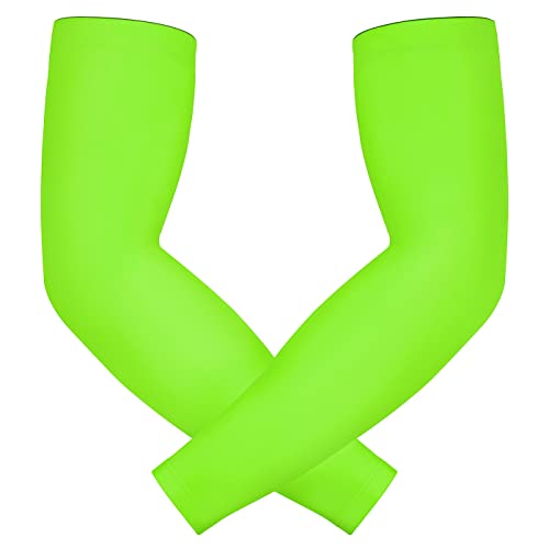 HDE Arm Sleeves for Men Women, Compression Sleeve Arm UV Protection Basketball Baseball Football (Pair)