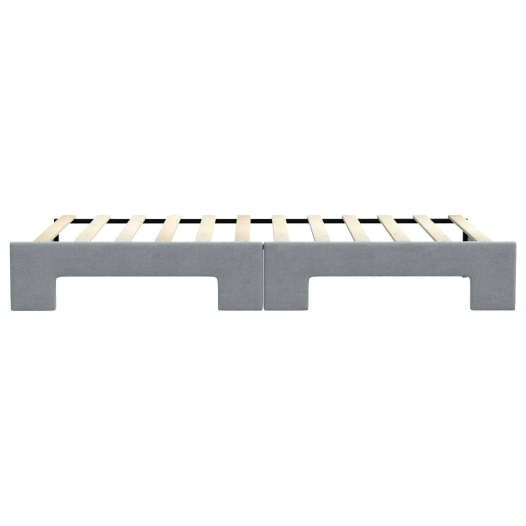 vidaXL Sofá Cama Nido Tela Gris Claro 90x200 cm