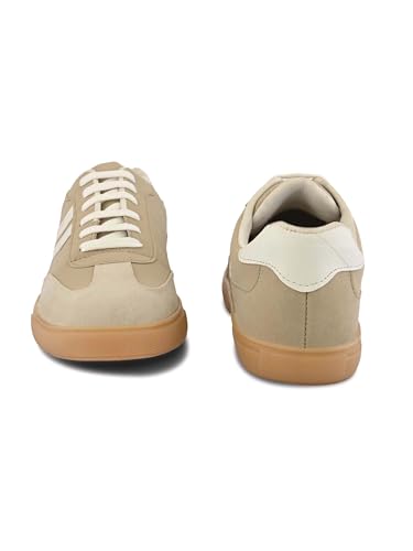 Image of STANPHORD Mens Tpkp 9623 Beige Men Everyday Lightweight Comfort Insole Lace-up Sneakers