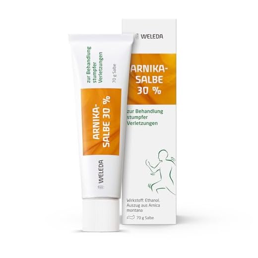WELEDA Arnika-Salbe 30% - Arnika Salbe hochkonzentriert - Schmerzsalbe extra stark entzündungshemmend - Zur Behandlung stumpfer Verletzungen - Bei Knie-, Rücken- und Gelenkschmerzen 70 g