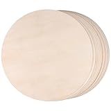 SENJEOK 15 Pack 13.7 Inch Wood Circles, 1/8 Inch Thick Wood Rounds Discs, Unfinished Wooden Circles Blanks for Crafts, Door Hanger, Painting