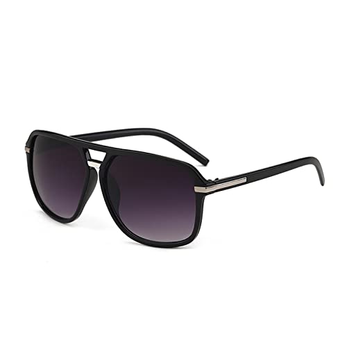 Lunettes de soleil rectangulaires hommes avec monture cool surdimensionnée