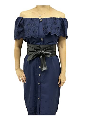 luvsecretlingerie Woman Genuine leather Obi belts, plus size belts, sash belts, double wrap belts