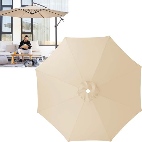 Gbrizmatic ガーデンパラソル 替え布 大型 パラソル傘布 置換布 おしゃれ 交換用 生地 布、直径 2m 2.5m 3m 4m 日除け 日傘 uvカット ビーチ傘キャノピー 遮光 色褪せ防止、折り疊み 晴雨 アウトドア 軽量 釣り 長傘 カバー