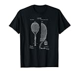 Esta camisa vintage de dibujo de patente de raqueta de tenis de 1891 es un gran regalo para un entrenador de tenis, jugador de tenis o cualquier persona que ama el tenis y la historia del tenis.