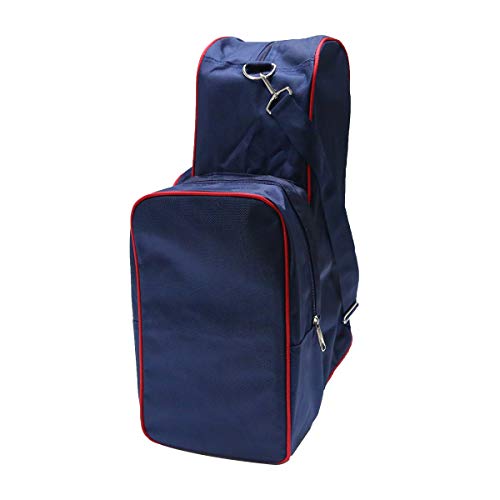 UNISTRENGH Professional Horse Riding Boots Carry Bag Waterproof Durable Equestrian Bag with Helmet Compartment (Blue)