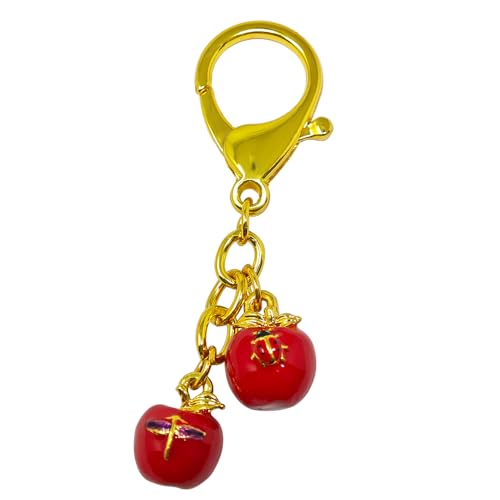Porte-clés pomme fengshui harmony contre le stress pour sac W5590