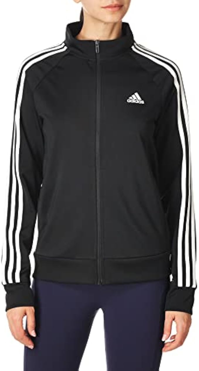 adidas Women's Essentials Warm-Up Slim 3-Stripes Track Top