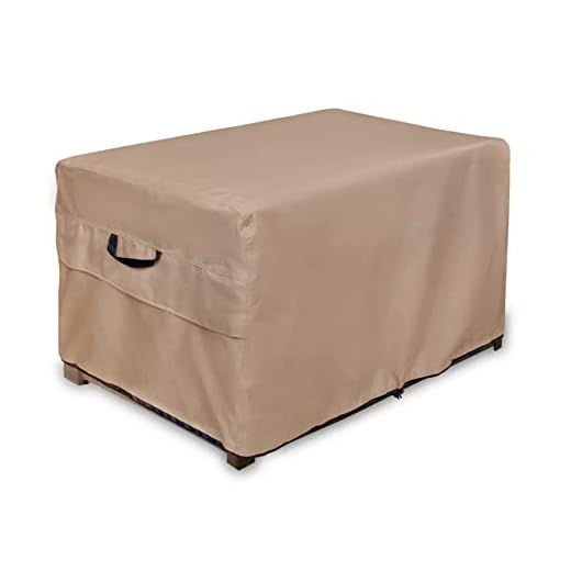 ULTCOVER Patio Deck Box Storage Bench Cover - Waterproof Outdoor Rectangular Table Covers 44 x 28 inch