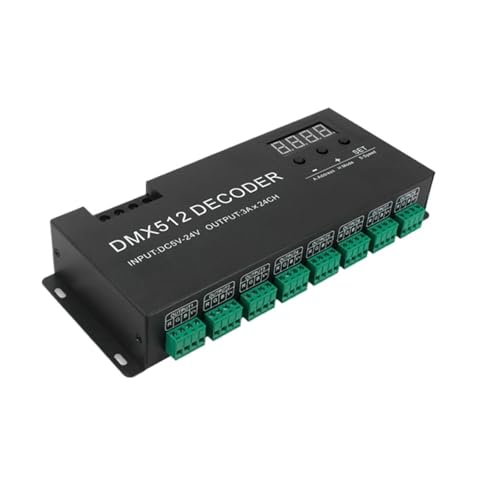 Gradateur DMX512 24CH pour éclairage de scène LED et décors lumineux dynamiques