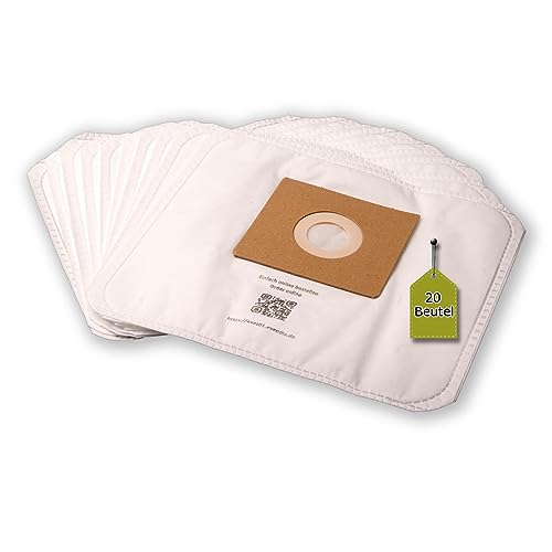 20 bolsas de aspiradora compatibles con SELECLINE EV-100-S07, 20 bolsas para polvo + 2 microfiltros, compatible con bolsas Swirl Y05/Y45