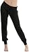 ToBeInStyle Women's Jogger Ankle Length Sweatpants - Black - Large