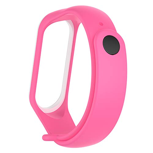 Pulseira extra para XIAOMI MI BAND 3 (Rosa com branco)