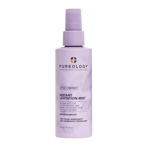 Pureology Style + Protect Instant Levitation Mist | For Fine, Color-Treated Hair | Lightweight, Volumizing Spray | Sulfate-Free | Vegan | 5.1 Fl. Oz. |