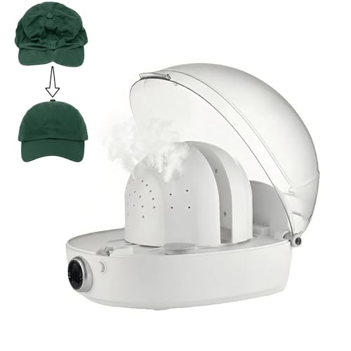 Lavadora de Gorras a Vapor 1000W, Máquina Profesional de Limpieza con Tanque de 300ml, Vapor de 102C y Secado Automático para Gorras de Béisbol y Snapbacks