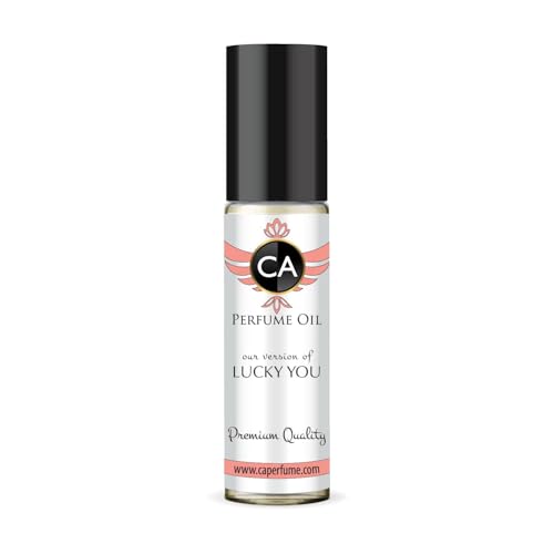 CA Perfume Impression of Lucky You for Women Eau De Parfum Floral Fruity Scent Long Lasting Perfumes for Women Travel Size TSA Ready for Day and Night Wear 0.33 Fl Oz 10ml