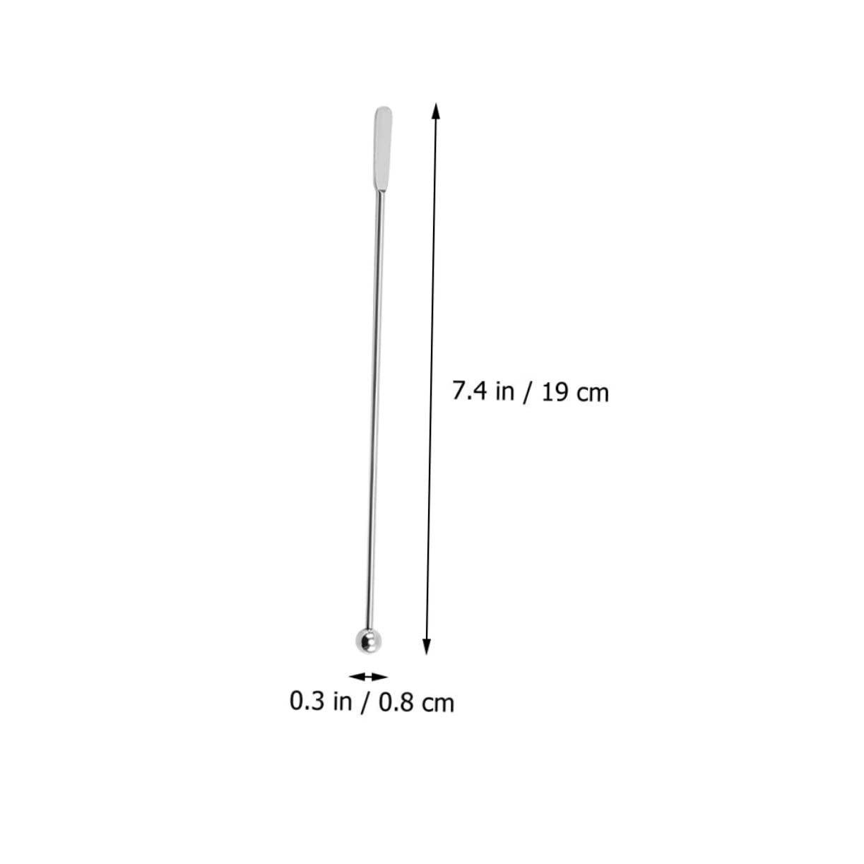 CIYODO 10pcs Stainless Steel Stirring Sticks Beverage Swizzle Stirrers for Cocktails Coffee and Party Drinks Lightweight Resistant Design Long