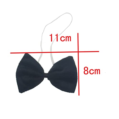 ABOOFAN 3 Pçs Arco De Coelho Halloween Adulto Preto Acessórios Acessórios Punhos De Coelho Coração H