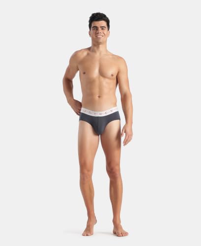 Image of Jockey NY15 Men Super Combed Cotton Elastane Stretch Solid Brief with Ultrasoft Waistband (Pack of 2)