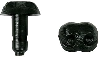 動物の鼻 犬型 Aタイプ 12mm(黒色) 50入り