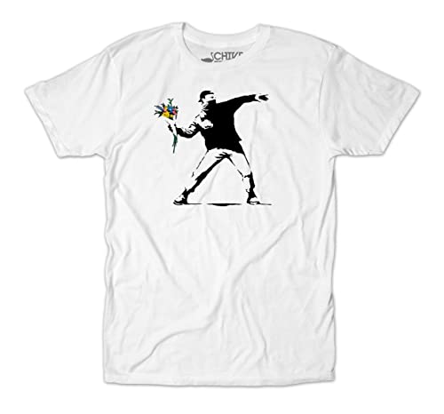 Banksy Flower Thrower Street Art Unisex T-Shirt