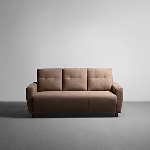 Image of Sleepyhead Yolo Designed by Duroflex - 5 Seater Sofa 3+2 Sofa Set |Premium Fabric, Plush 3-Layer Cushioning |Buttonless Tufted & Anti-Sag Comfort |Stylish & Durable |3 Years Warranty - Coco Brown