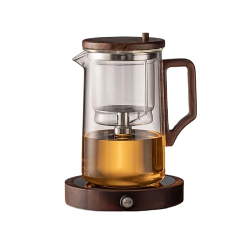 Infuseur à thé bouteille en plein verre avec séparation de l'eau et doublure filtrante