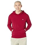 Lacoste Men's Long Sleeve Hooded Jersey Cotton T-Shirt Hoodie, Bordeaux, XXXXL