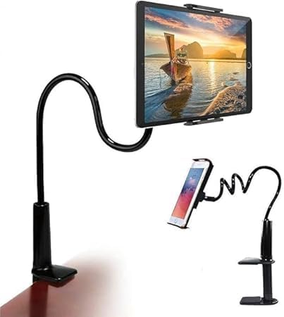 Image of Adjustable Flexible Bedside Lazy Mobile Phone Holder Stand for Office Desk, Home Table and Bed Use