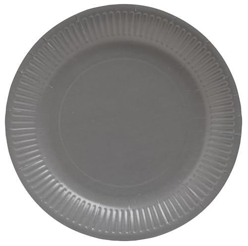 Pro Nappe - Réf. 79218i - 20 Assiettes - diamètre 23 cm - carton - gris