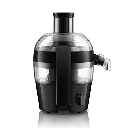 Philips Entsafter – 500W, 1.5L, HomeID-Rezepte-App, QuickClean (HR1832/00), 400 Watt, 1 Liter, 23 x 23 x 42 cm, Schwarz – Bild 4