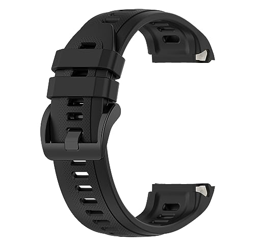 for GARMIN(ガーミン) Approach S70 47mm バンド 交換バンド ベルト シリコン 互換品 替えバンド 交換ベルト ストラップ アクセサリー (ブラック)