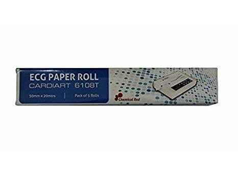 BPL ECG Paper Roll Cardiart 6108T (50mm X20 Mtr), Pack of 5 (B0CV44V1HK) Amazon Price History, Amazon Price Tracker