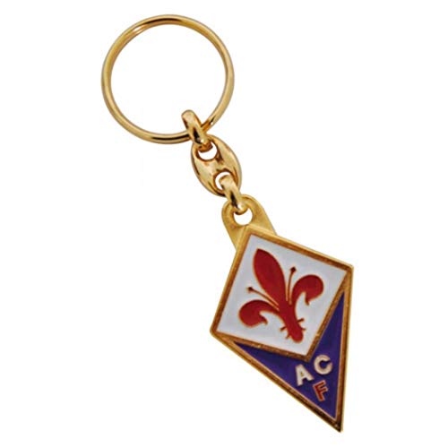 Giemme articoli promozionali - Portachiavi Dorato Fiorentina Prodotto Ufficiale Idea Regalo Calcio Novita' New