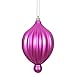 Vickerman 475997 - 6.3" Fuchsia Matte Lantern Christmas Tree Ornament (4 pack) (N174670D)
