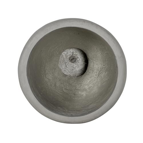 Christopher Knight Home 16.14 Inch Classical Heraldic Pedestal Urn Planter MGO Outdoor Flower Pot Faux Stone Garden Planter for Patio Porch Entryway Decor, Gray by Christopher Knight Home - Image 7