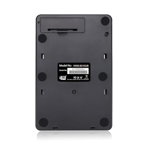Image of Adesso WKB-6010UB - Wireless Spill Resistant 18-Key Numeric Keypad Number Pad, Black