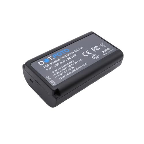 Dot.Foto DMW-BLJ31 Premium Grande Capacité 7.4v / 3850mAh Batterie Rechargeable pour Panasonic Lumix DC-S1, DC-S1R