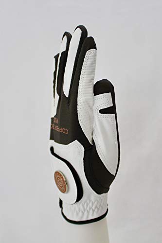 Copper Tech Men's Golf Gloves ~ 2-Pack ~ Copper-Infused ~ Worn On Right Hand For The Left-Handed Golfer One Size Fit Most #TOP2